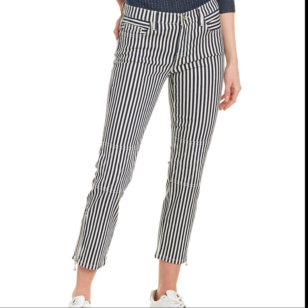 Current/Elliot The Cropped Striped Lexton Pant